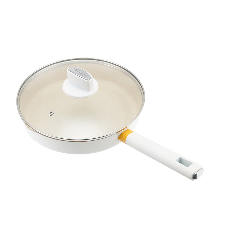 德世朗 炒锅 DFS-J952 银月麦饭石不粘煎锅 铝合金 26cm 燃气灶，电磁炉，电陶炉 (单位: 个 规格: 直径26cm 单个装)