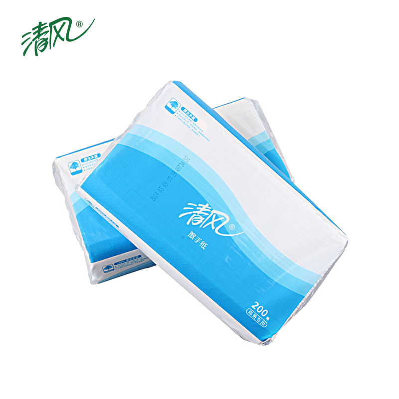 清风 抽纸 擦手纸 商务酒店卫生间B913AC 711488 (单位: 箱 规格: 单层 200抽*20包)