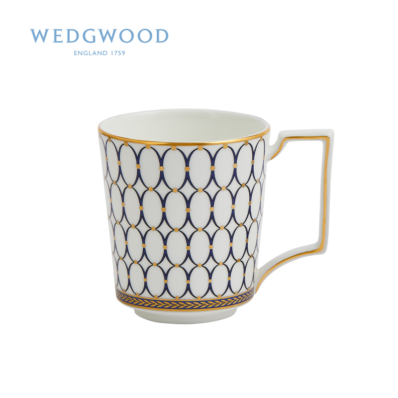 WEDGWOOD玮致活 陶瓷/马克杯 金粉年华马克杯 蓝色 (单位: 个 规格: 单个)