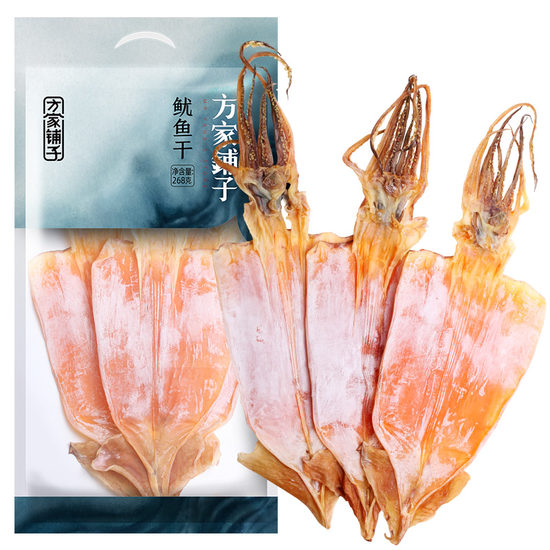方家铺子 肉干肉脯 鱿鱼干 (单位: 袋 规格: 268g/袋 新旧包装随机)