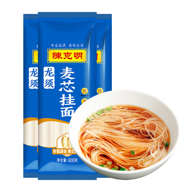 陈克明 挂面  麦芯龙须面  900g*3包 (单位: 组)