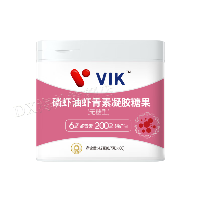 【LBDJK】VIK磷虾油虾青素凝胶糖果（国产） 60粒*1瓶