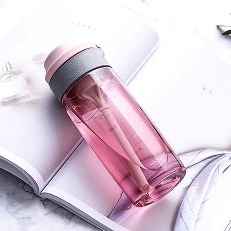 【DZL】乐扣乐扣（LOCK&LOCK）一键式运动吸管水杯550ml  ABF764PIK/ABF764BLU/ABF764GRY