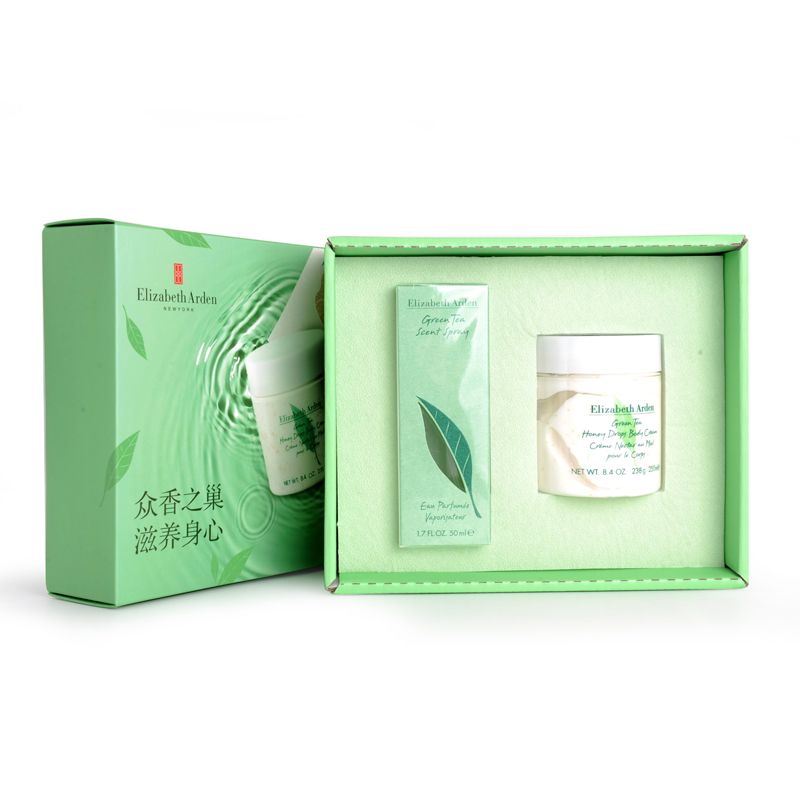 【KY】伊丽莎白雅顿绿茶清新二件套（香水50ml+润体霜250ml）
