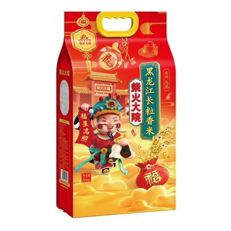 【HTD】柴火大院 财火大院 黑龙江长粒香米5kg