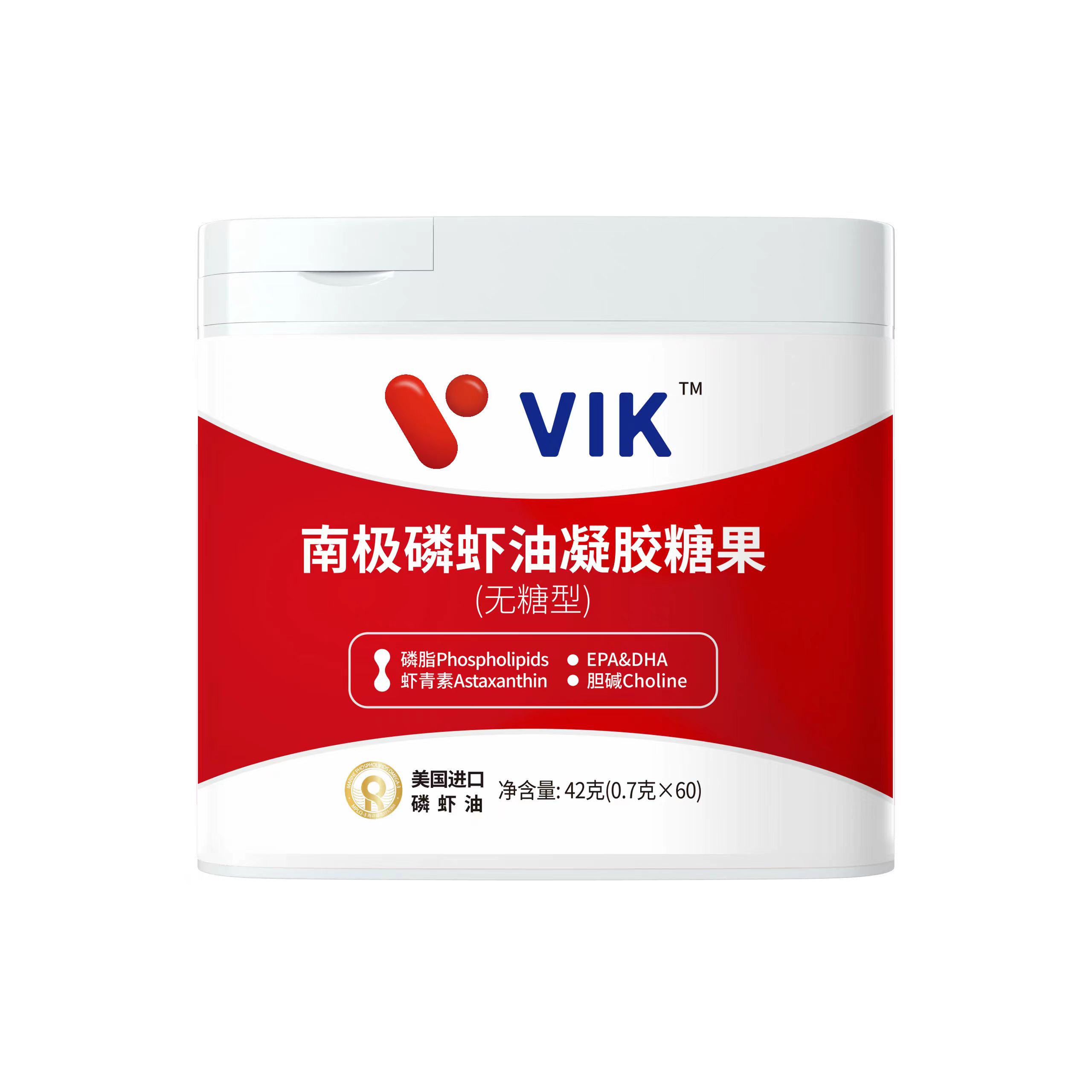 【LBDJK】VIK磷虾油60粒商务版（进口原油）国产版 60粒