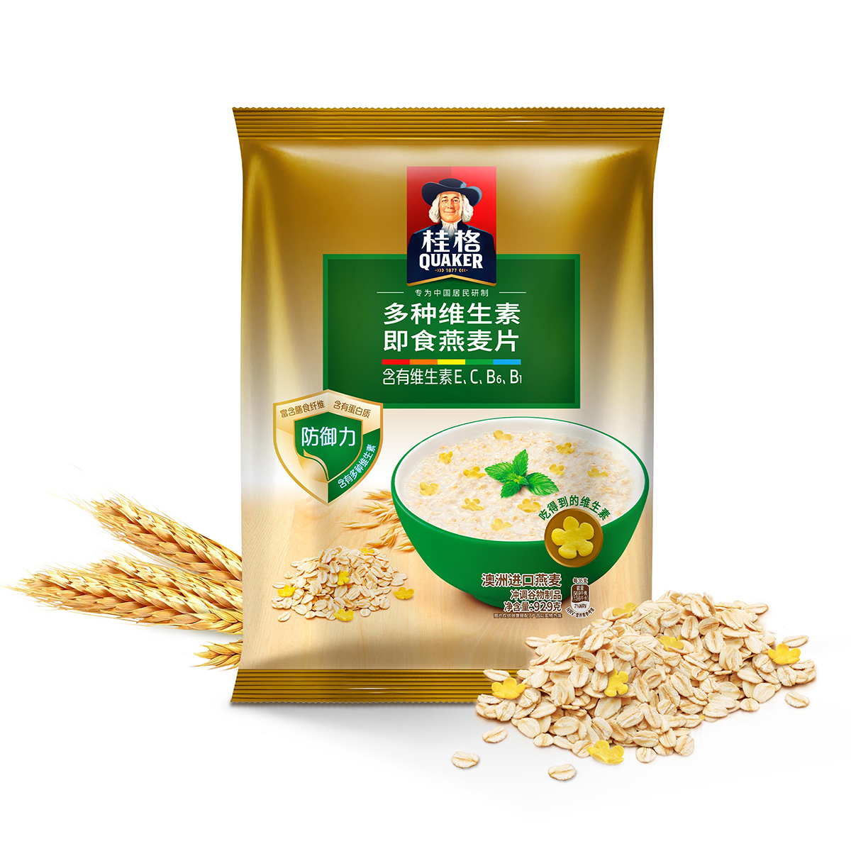 【XJ】桂格多种维生素即食燕麦片929g 谷物代餐
