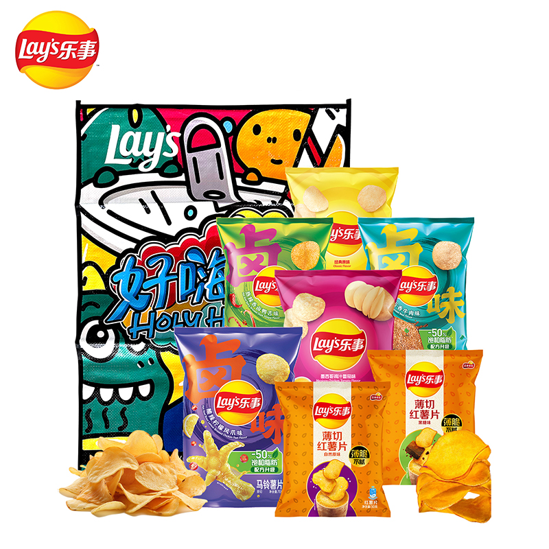 【ZK】LAY'S 乐事 好嗨哟大礼包内含7袋350g（好嗨哟）