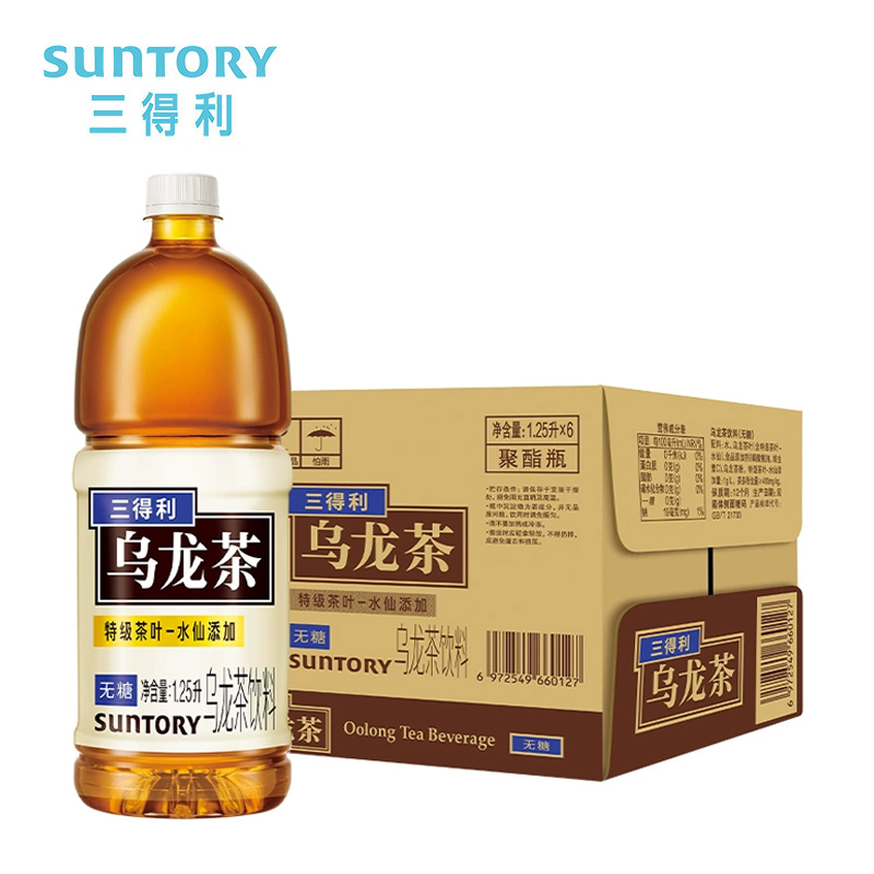 【ZK】三得利无糖乌龙茶1250ml*6