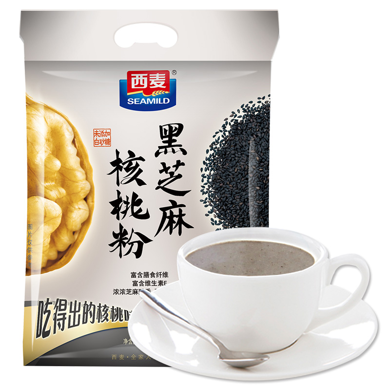 【XJ】西麦黑芝麻核桃粉600g健康营养早餐