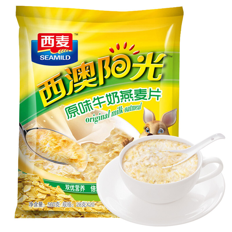 【XJ】西麦原味牛奶燕麦片560g（28g*20）营养健康早餐