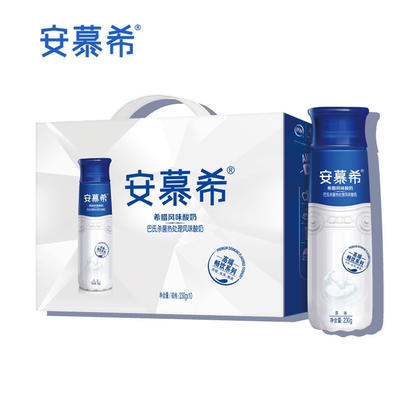 【SM】伊利 安慕希高端畅饮希腊风味酸奶 原味 230g*10瓶