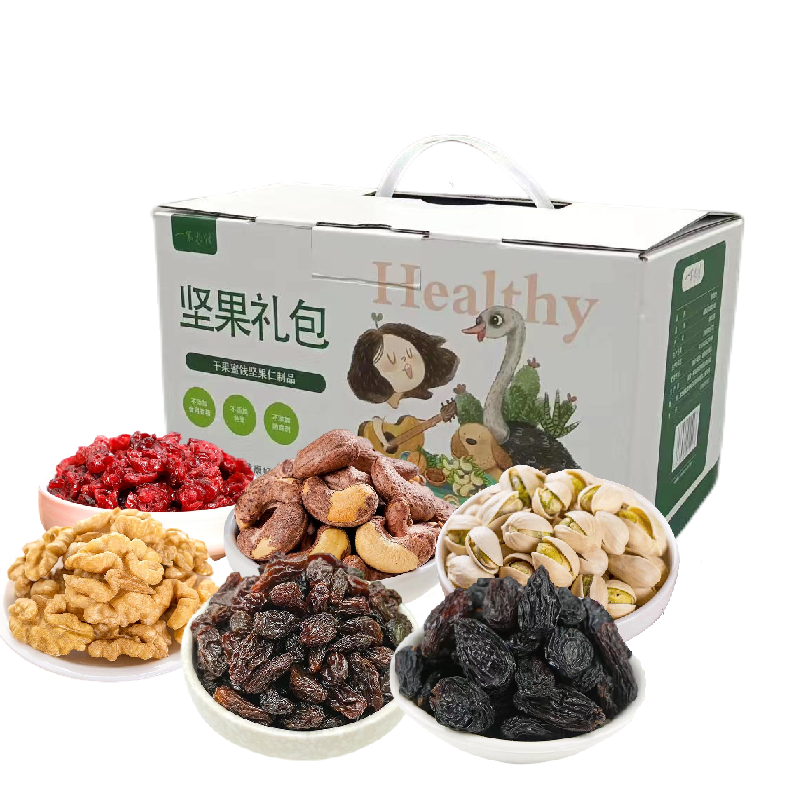 产地直发-湖北省宜昌市秭归县一苇农佳坚果水果干礼盒970g