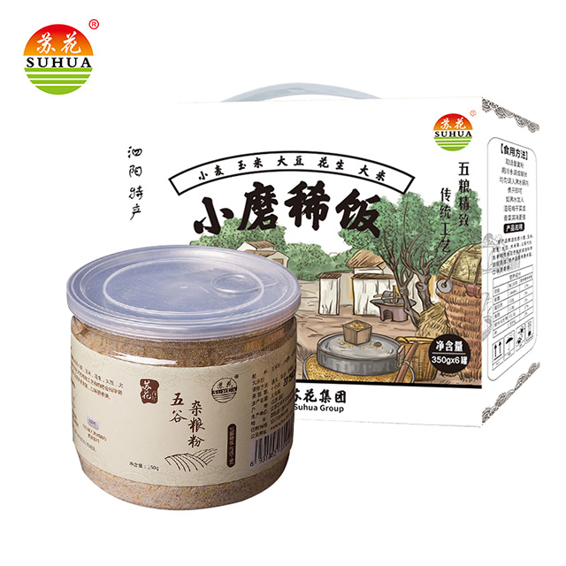 产地直发-江苏泗阳苏花小磨稀饭礼盒350g/罐*6