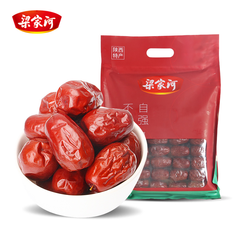 梁家河狗头枣自强不息1000g/袋