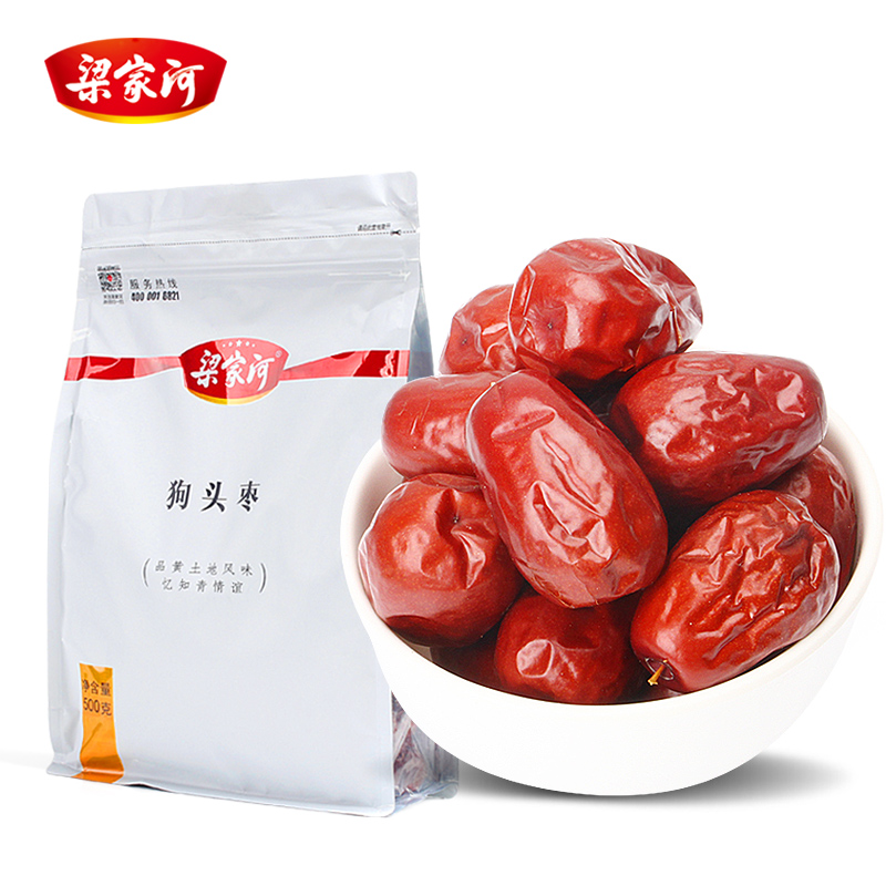 梁家河狗头枣（白）500g/袋