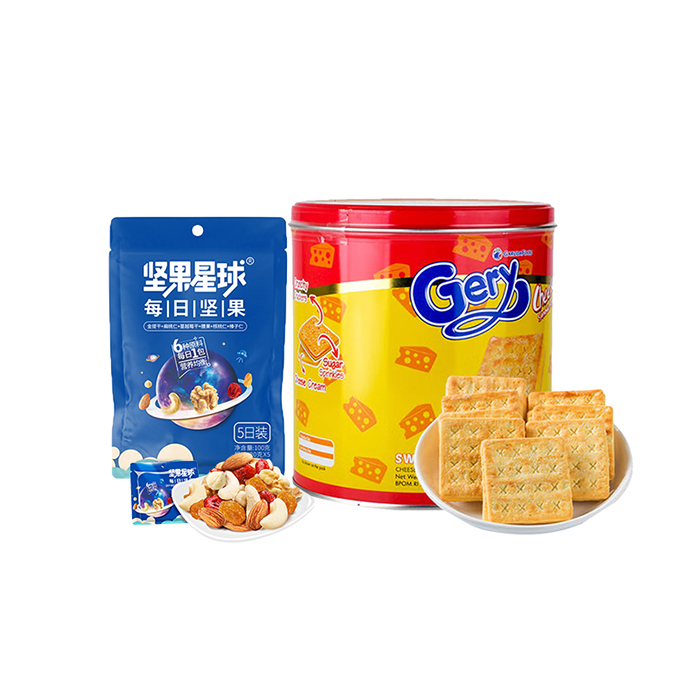 Gery 芝莉/沃隆-饼干坚果玖品畅礼零食套餐380g（单位：套）