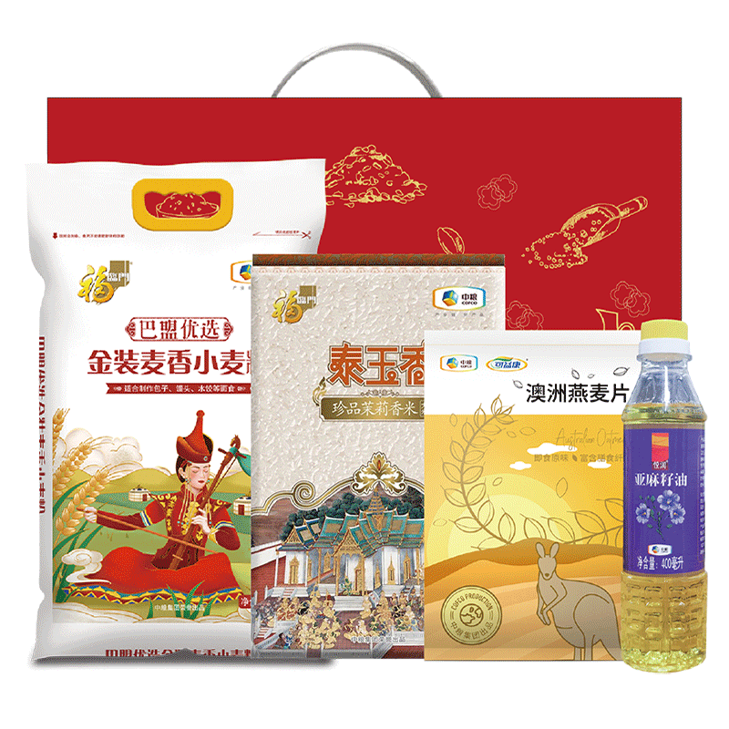 中粮伴手礼礼包D款3500g+400ml（单位：盒）
