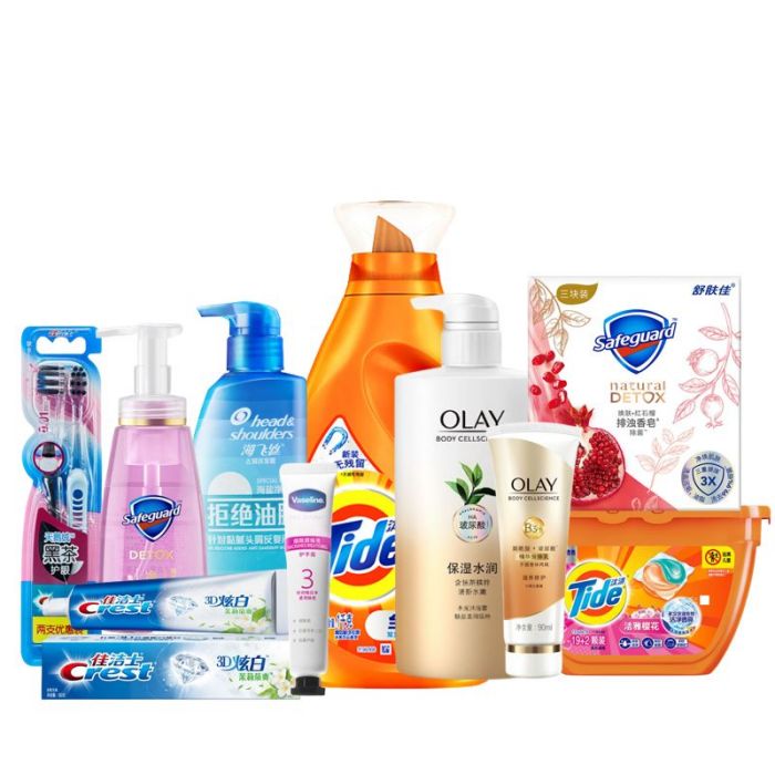海飞丝/Olay/凡士林/舒肤佳/佳洁士/汰渍 家庭清洁礼包1864g+1063ml+2支+21颗（单位：套）