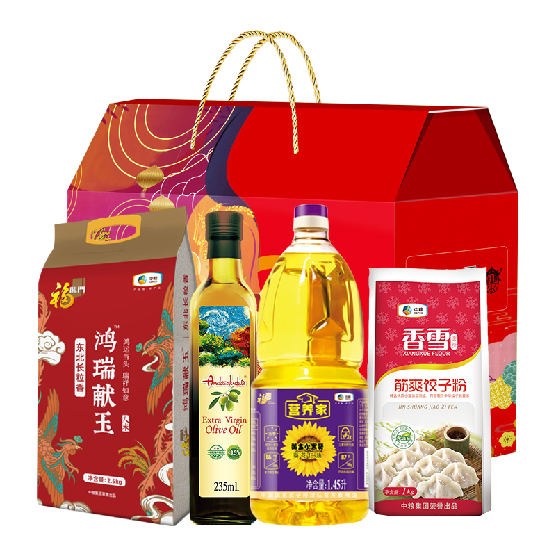 中粮福临门唯粹福小厨大礼包 G型3.5kg+1685ml（单位：盒）