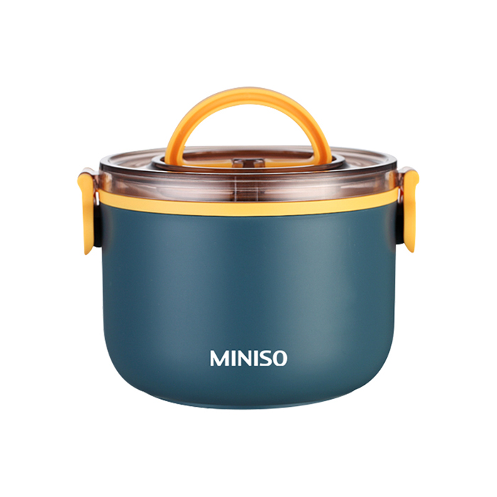 MINISO味美单层圆形不锈钢便当盒800ml（单位：个）