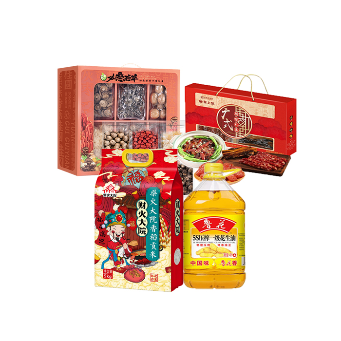 柴火大院/鲁花/禾煜/皇上皇 粮油组合6530g+4000ml（单位：套）
