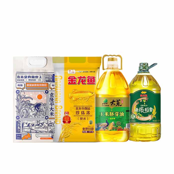 金龙鱼/大荒印象/袁隆平 粮油组合9L+10kg（单位：套）