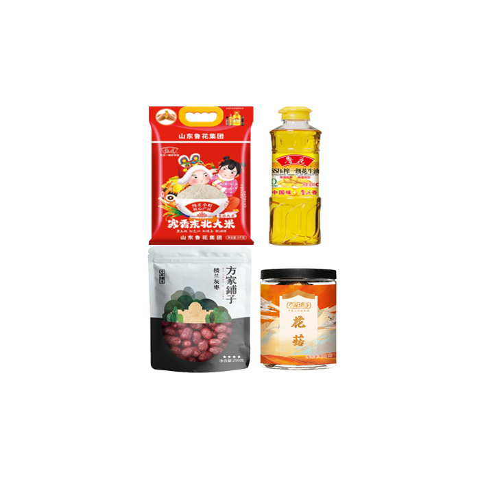 鲁花/方家铺子粮油干货礼包2840g+500ml（单位：组）