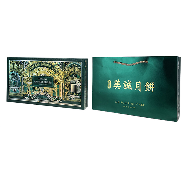 美诚礼 美诚燕窝流心金翡翠月饼礼盒480g