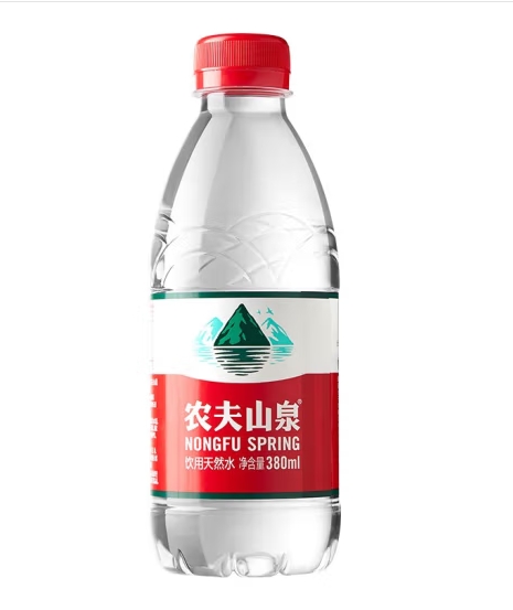 农夫山泉 380ml 饮用天然水 24瓶/箱   单位：箱