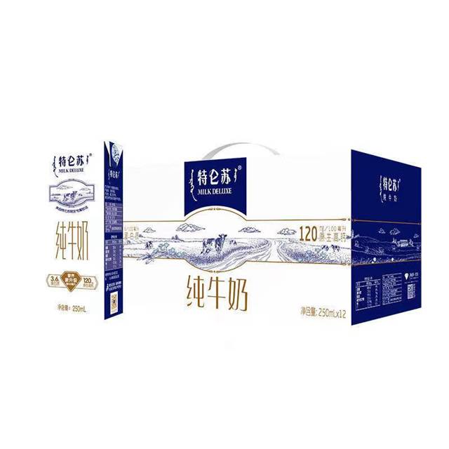 蒙牛 特仑苏 纯牛奶 250ml*12盒