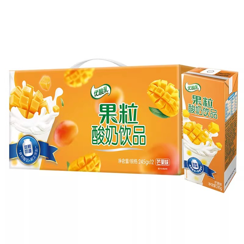 伊利 果粒优酸乳芒果味 245ml*12/提