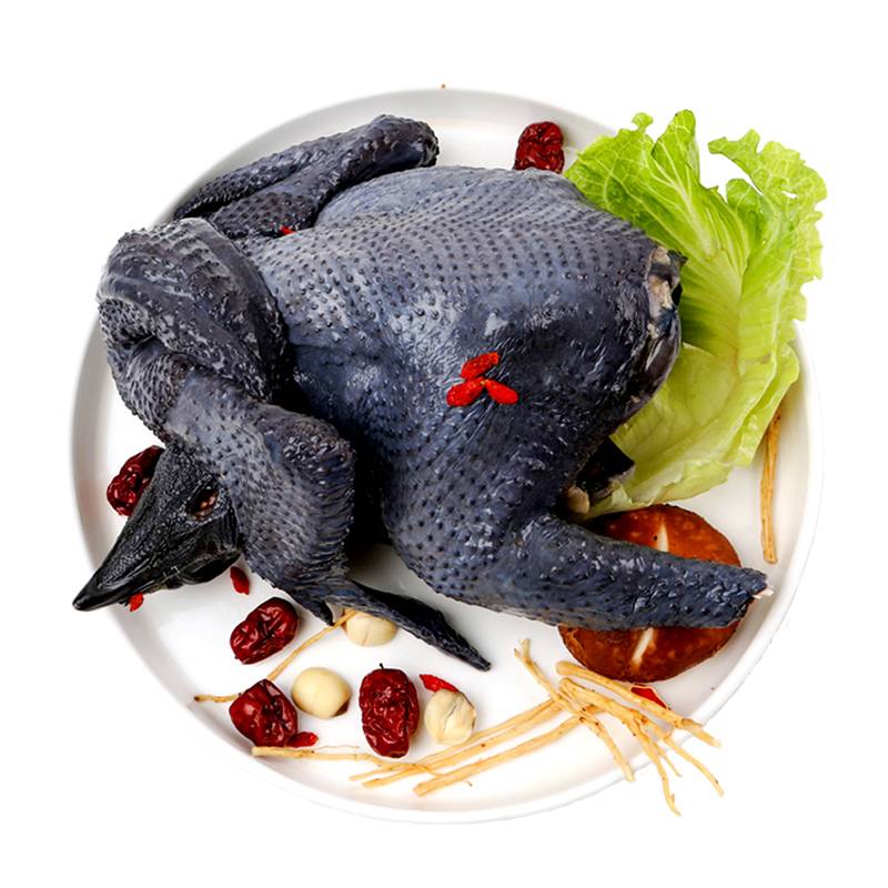 农家散养乌鸡2只装 1.8斤-2.4斤/只