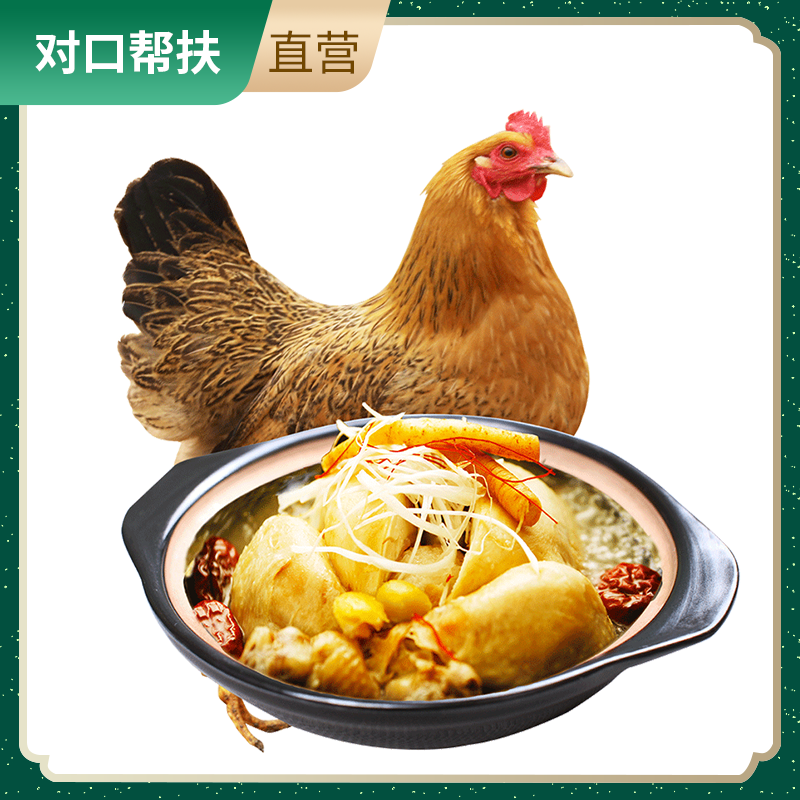 【乡村振兴 · 消费助农】农家散养老母鸡2只装