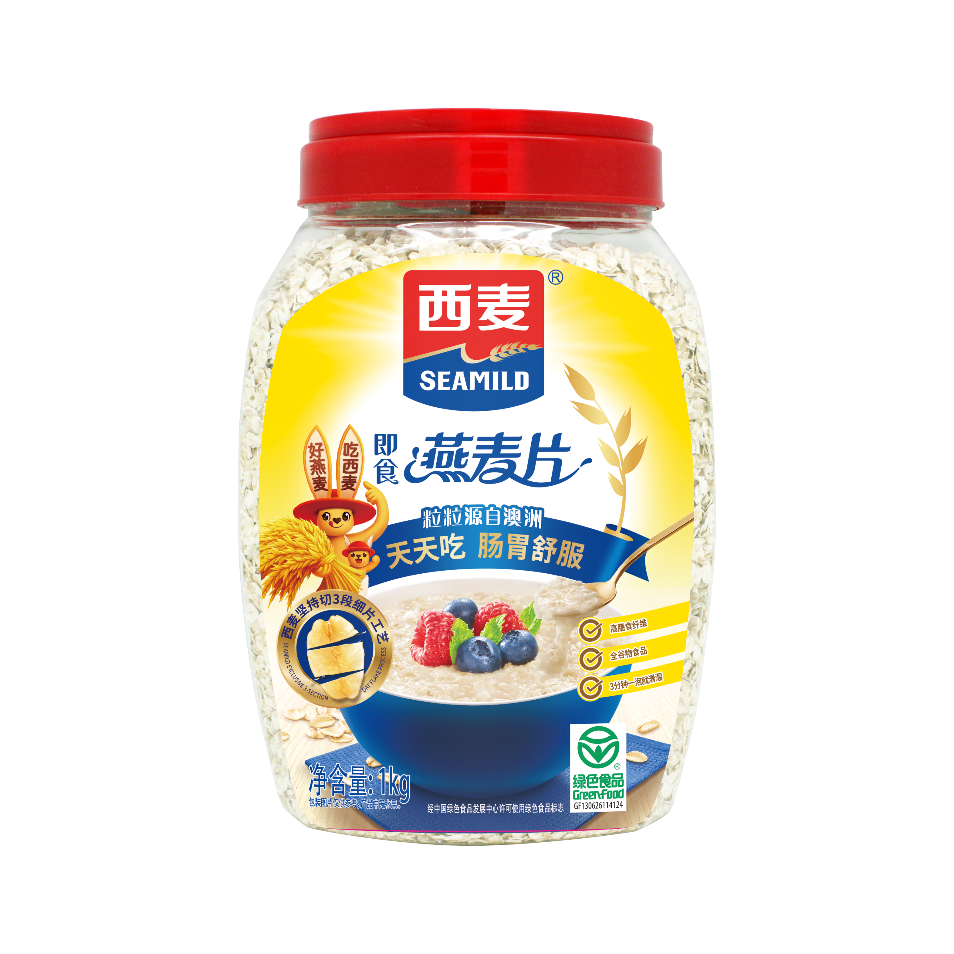 【西麦】即食燕麦片原味1kg