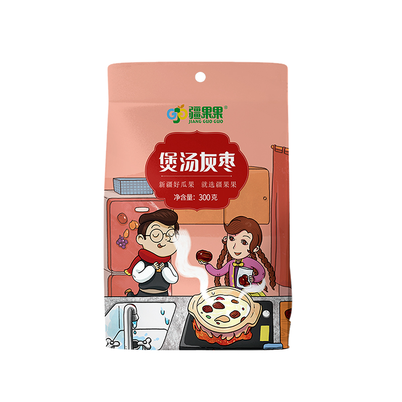 【对口帮扶•消费助农】新疆喀什特产 疆果果煲汤灰枣300g*2袋