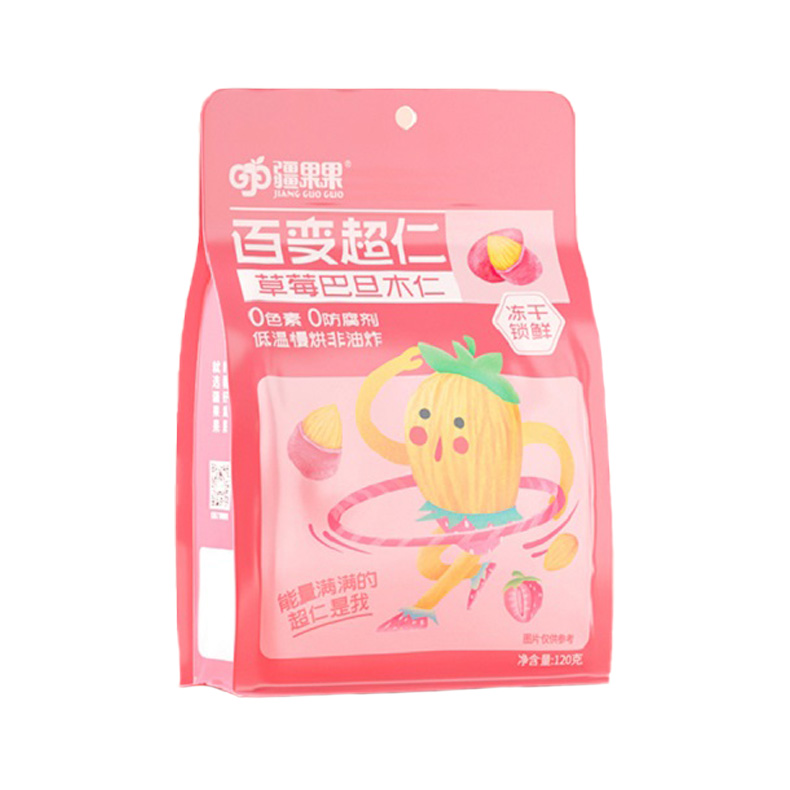【对口帮扶•消费助农】新疆瓜果 疆果果百变超仁草莓味巴旦木仁120g