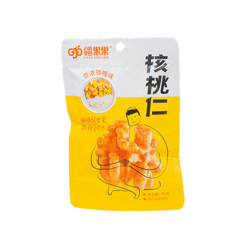 【对口帮扶•消费助农】新疆喀什特产 疆果果香浓咖喱味核桃仁45g*5袋