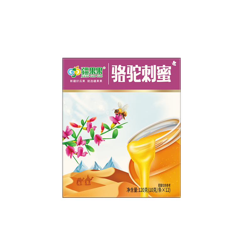 【对口帮扶•消费助农】新疆特产 疆果果新疆骆驼刺蜂蜜 早餐代餐伴侣10g*12支