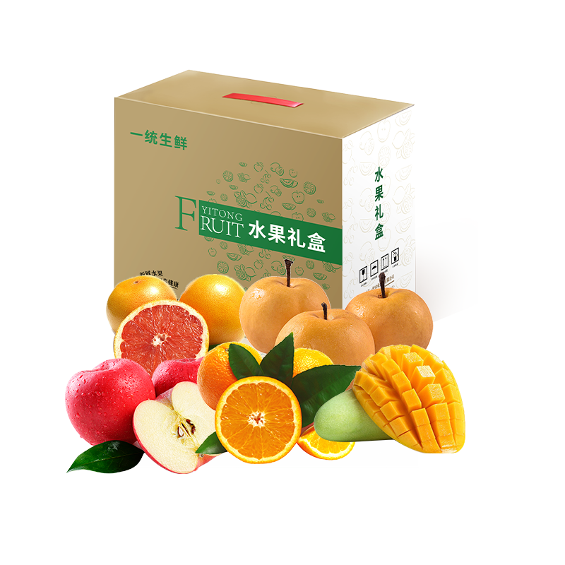 一统生鲜 水果套餐礼盒2550g