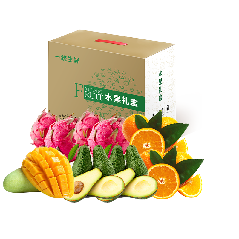 一统生鲜 进口水果礼盒2450g
