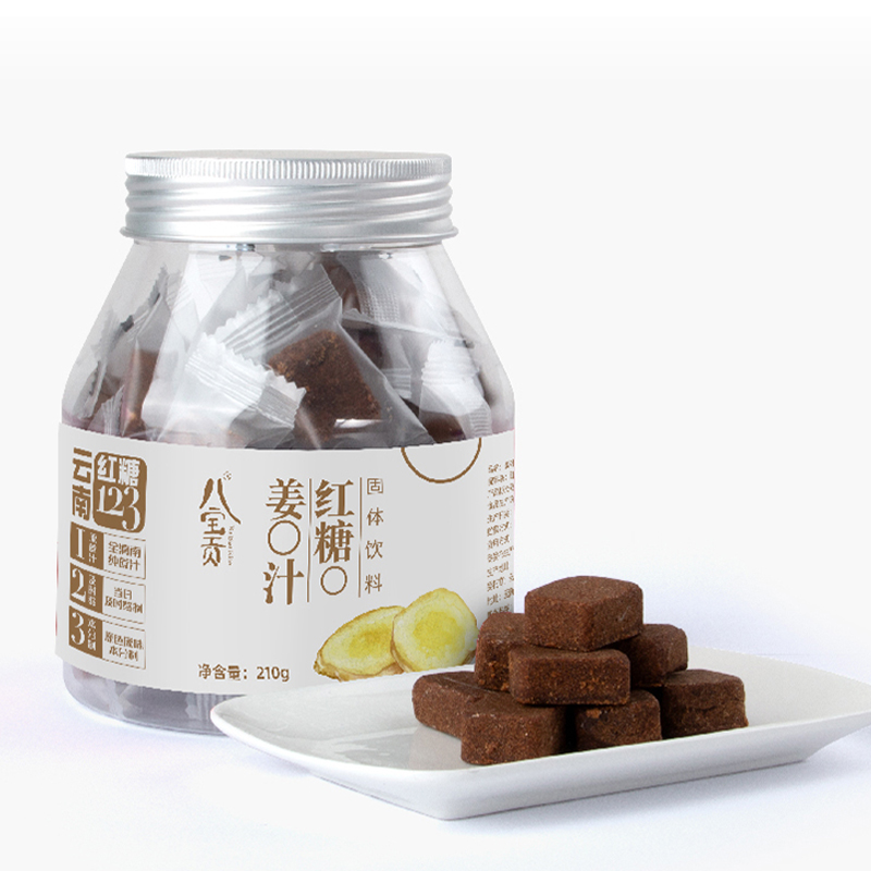 八宝贡姜汁红糖210g