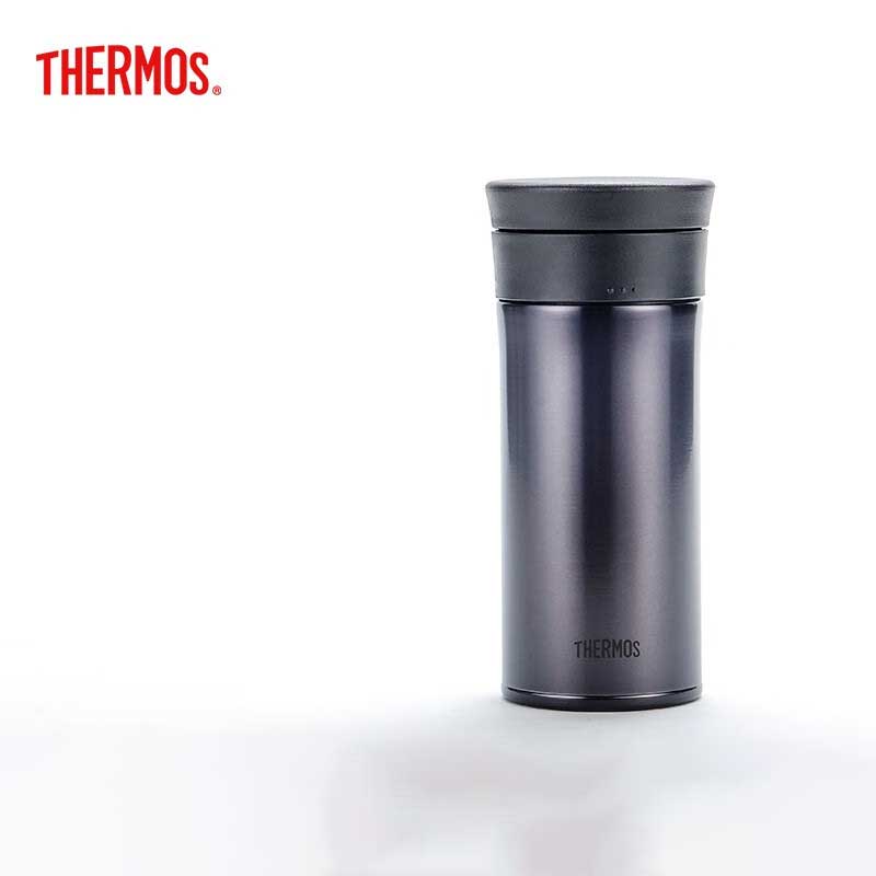 膳魔师（THERMOS）保温杯不锈钢杯子办公便携商务泡茶杯TCMA-400 黑色 400ml