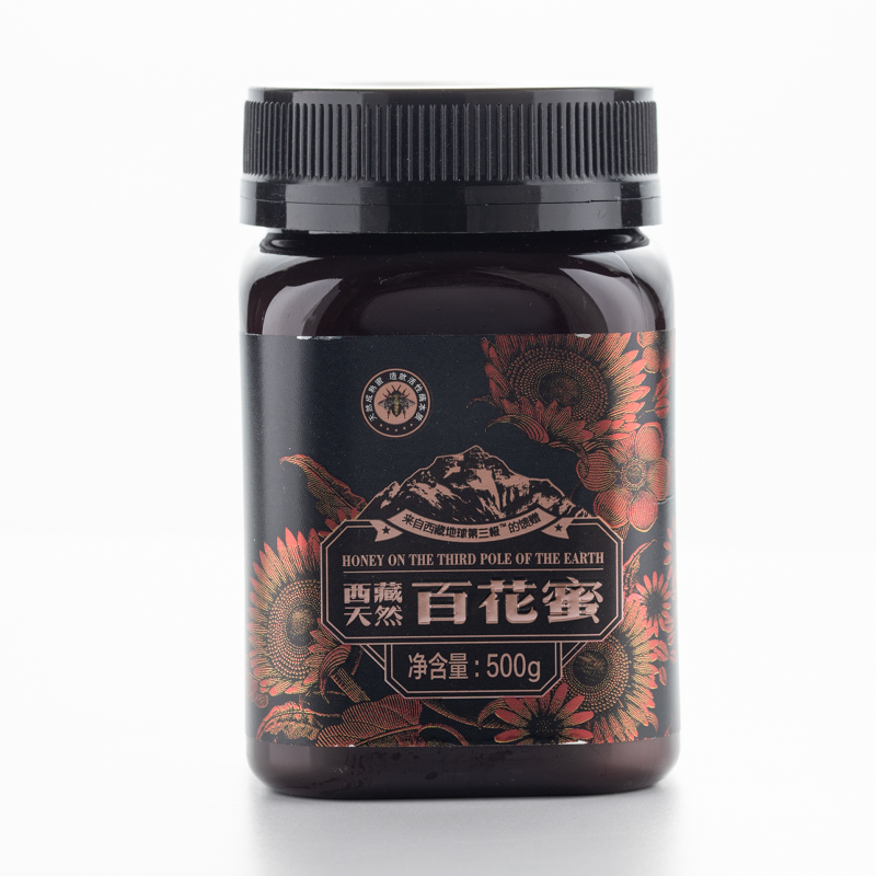 藏野花西藏高原野生百花蜂蜜500g/瓶