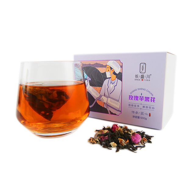 【乡村振兴 • 消费扶农】敬茶农玫瑰苹果花黑茶 3g*12包/盒