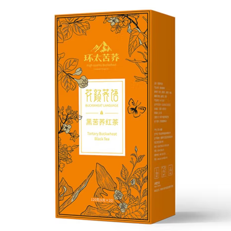 环太苦荞花颜荞语 红豆薏仁芡实苦荞茶赤小豆薏芡组合花茶独立小袋装 黑苦荞红茶120g*1盒