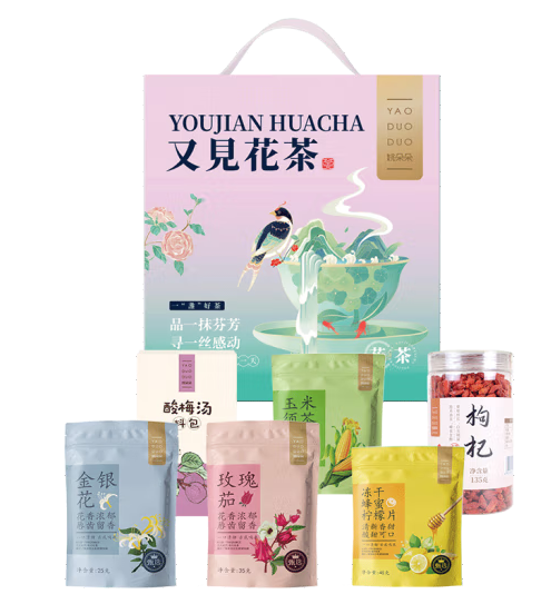 姚朵朵又见花茶礼盒420克
