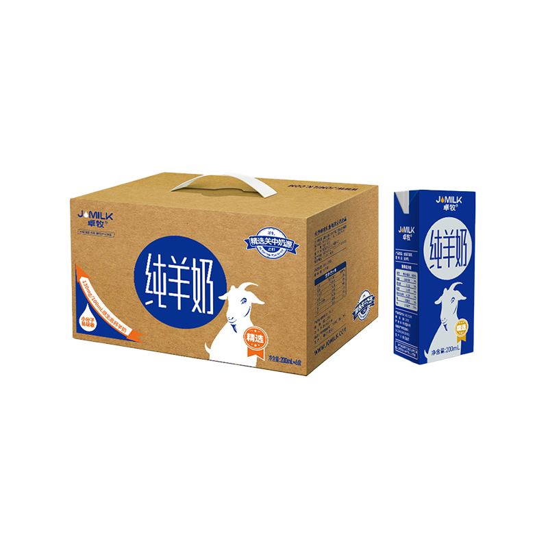 卓牧精选纯羊奶200ml*6盒/提