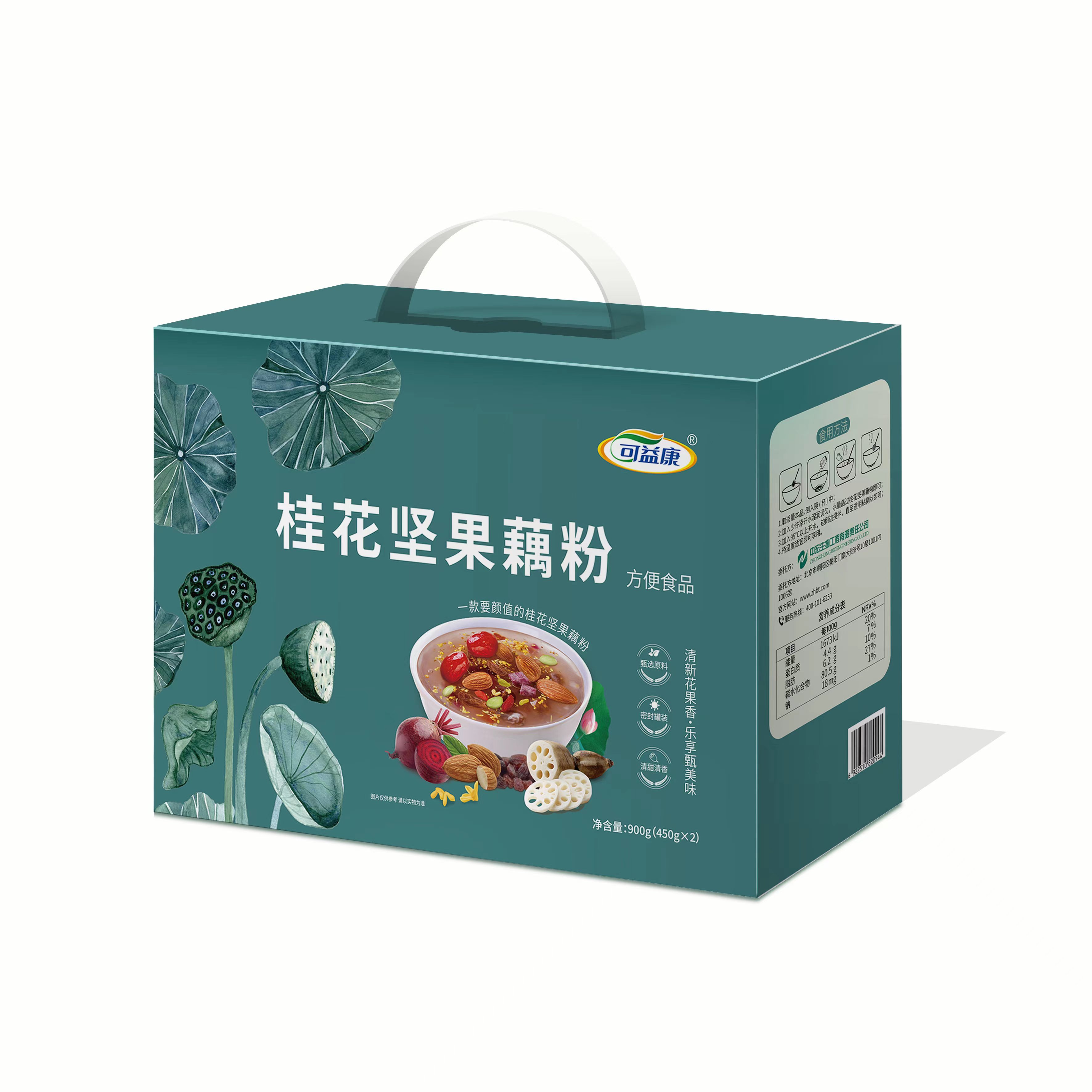 可益康桂花坚果藕粉礼盒900g