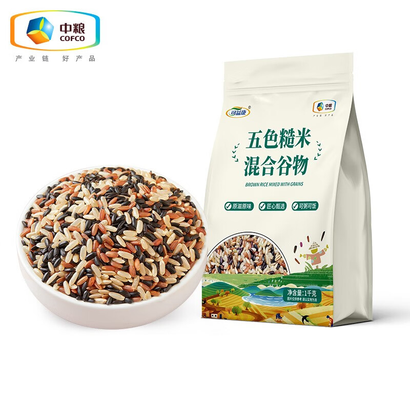 中粮可益康五色糙米1kg